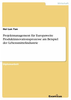 Projektmanagement für Europaweite Produktinnovationsprozesse am Beispiel der Lebensmittelindustrie (eBook, PDF)