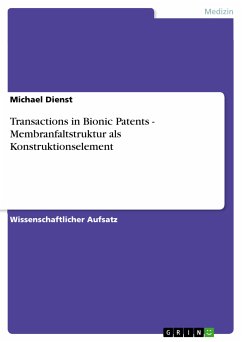 Transactions in Bionic Patents - Membranfaltstruktur als Konstruktionselement (eBook, PDF) - Dienst, Michael