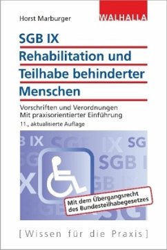 SGB IX - Rehabilitation und Teilhabe behinderter Menschen - Marburger, Horst