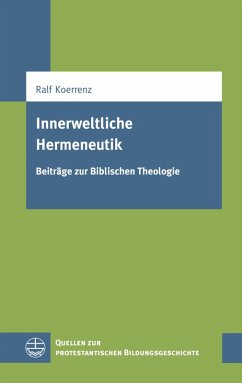 Innerweltliche Hermeneutik (eBook, PDF) - Koerrenz, Ralf
