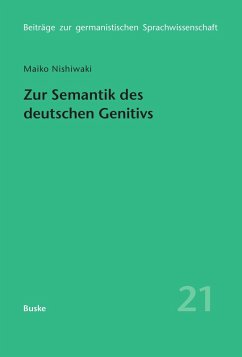 Zur Semantik des deutschen Genitivs (eBook, PDF) - Nishiwaki, Maiko