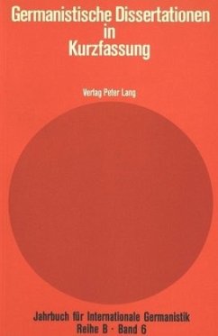 Cover Germanistische Dissertationen in Kurzfassung