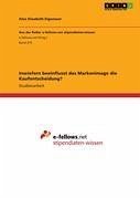 Cover Inwiefern beeinflusst das Markenimage die Kaufentscheidung? (eBook, ePUB)