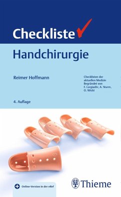 Checkliste Handchirurgie (eBook, PDF) - Hoffmann, Reimer