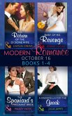 Modern Romance October 2016 Books 1-4: The Return of the Di Sione Wife / Baby of His Revenge / The Spaniard's Pregnant Bride / A Cinderella for the Greek (eBook, ePUB)
