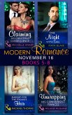 Modern Romance November 2016 Books 5-8: Claiming His Christmas Consequence / One Night with Gael / Married for the Italian's Heir / Unwrapping His Convenient Fiancée (eBook, ePUB)