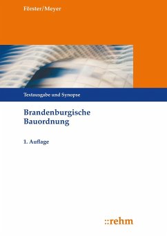 Brandenburgische Bauordnung - Förster, Jan-Dirk;Meyer, Tanja