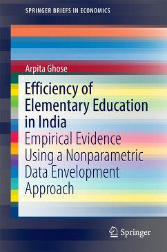 Efficiency of Elementary Education in India (eBook, PDF) - Ghose, Arpita