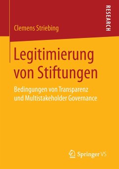 Legitimierung von Stiftungen - Striebing, Clemens