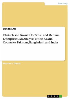 Obstacles to Growth for Small and Medium Enterprises. An Analysis of the SAARC Countries Pakistan, Bangladesh and India (eBook, ePUB)