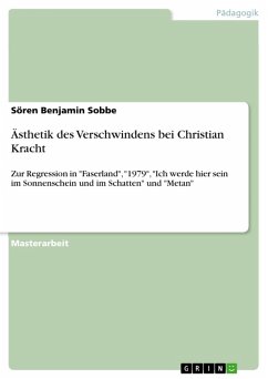 Ästhetik des Verschwindens bei Christian Kracht (eBook, ePUB)