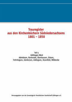 Trauregister aus den Kirchenbüchern Südniedersachsens 1801-1850