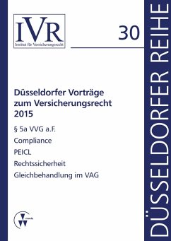 Düsseldorfer Vorträge zum Versicherungsrecht 2015 (eBook, PDF) - Looschelders, Dirk; Michael, Lothar