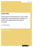Instruments and methods for a successful integration of international workforce to reduce the skilled labor shortage in Germany (eBook, PDF)