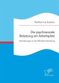 Die psychosoziale Belastung am Arbeitsplatz. Anforderungen an die öffentliche Verwaltung (eBook, PDF)