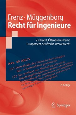 Recht für Ingenieure (eBook, PDF) - Frenz, Walter; Müggenborg, Hans-Jürgen