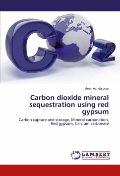 Carbon dioxide mineral sequestration using red gypsum