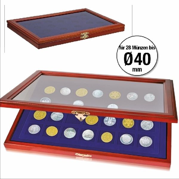 Münzen-Vitrine für 28 Münzen bis Durchmesser 40 mm - Bei bücher.de immer  portofrei