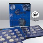 20-Euromünzen-Sammelalbum Topset, inkl. 2 Einssteckblättern für 20-Euro-Münzen in Kapseln