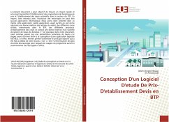 Conception D'un Logiciel D'etude De Prix- D'etablissement Devis en BTP - Hessou, Ulrich Christel;Amessoudji, Eli