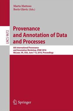 Provenance and Annotation of Data and Processes (eBook, PDF)