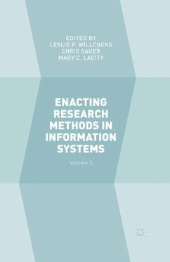 Enacting Research Methods in Information Systems: Volume 3 (eBook, PDF)