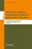 Information Systems: Development, Research, Applications, Education (eBook, PDF)