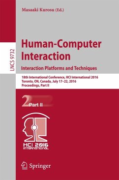 Human-Computer Interaction. Interaction Platforms and Techniques (eBook, PDF)