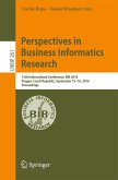 Perspectives in Business Informatics Research (eBook, PDF)