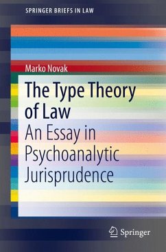 The Type Theory of Law (eBook, PDF) - Novak, Marko
