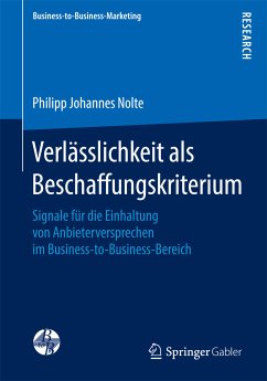 Verlässlichkeit als Beschaffungskriterium (eBook, PDF) - Nolte, Philipp Johannes