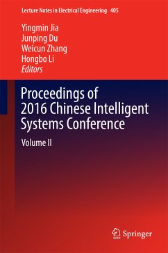 Proceedings of 2016 Chinese Intelligent Systems Conference (eBook, PDF)