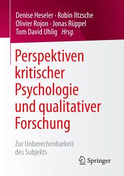Perspektiven kritischer Psychologie und qualitativer Forschung (eBook, PDF)
