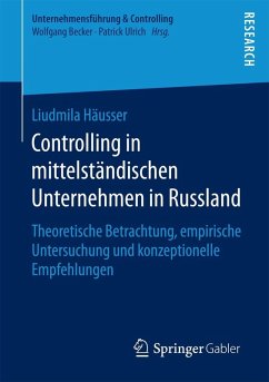 Controlling in mittelständischen Unternehmen in Russland (eBook, PDF) Cover Controlling in mittelständischen Unternehmen in Russland (eBook, PDF)