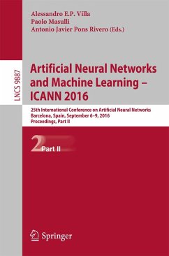 Artificial Neural Networks and Machine Learning - ICANN 2016 (eBook, PDF)