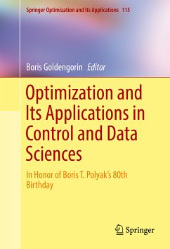 Optimization and Its Applications in Control and Data Sciences (eBook, PDF)