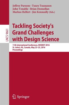 Tackling Society's Grand Challenges with Design Science (eBook, PDF)