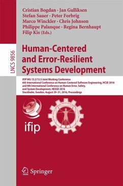 Human-Centered and Error-Resilient Systems Development (eBook, PDF)