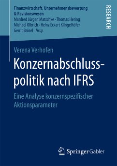 Konzernabschlusspolitik nach IFRS (eBook, PDF) - Verhofen, Verena