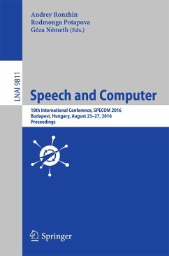 Cover Speech and Computer (eBook, PDF)