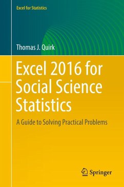 Excel 2016 for Social Science Statistics (eBook, PDF) - Quirk, Thomas J.