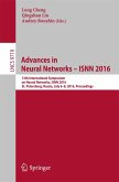 Advances in Neural Networks - ISNN 2016 (eBook, PDF)