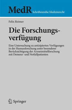 Die Forschungsverfügung (eBook, PDF) - Reimer, Felix