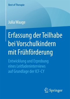 Erfassung der Teilhabe bei Vorschulkindern mit Frühförderung (eBook, PDF) - Waage, Julia