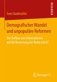 Demografischer Wandel und unpopuläre Reformen (eBook, PDF)