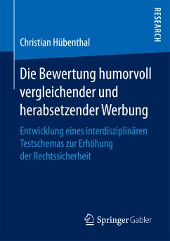 Die Bewertung humorvoll vergleichender und herabsetzender Werbung (eBook, PDF) - Hübenthal, Christian