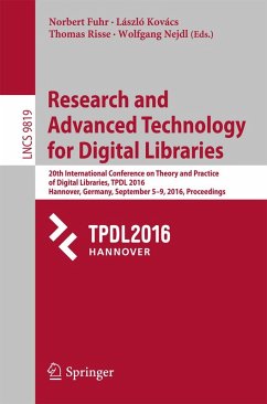 Research and Advanced Technology for Digital Libraries (eBook, PDF)