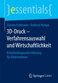 3D-Druck – Verfahrensauswahl und Wirtschaftlichkeit (eBook, PDF)