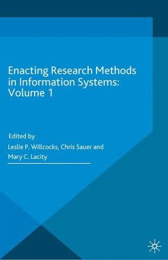 Enacting Research Methods in Information Systems: Volume 1 (eBook, PDF)