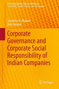 Corporate Governance and Corporate Social Responsibility of Indian Companies (eBook, PDF) - Bhaduri, Saumitra N.; Selarka, Ekta